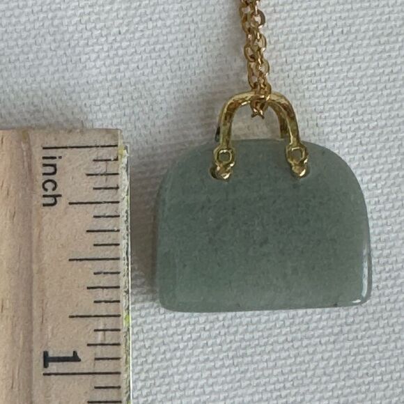 Genuine Aventurine Handbag Pendant - Picture 5 of 6